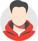 Person in a red jacket representing ROC Media's marketing campaign for CRAFTSMAN® V20 Battery.